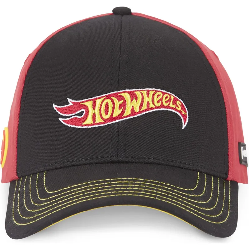 capslab-htw1-lo2-hot-wheels-svart-och-rod-bojd-snapbackkeps