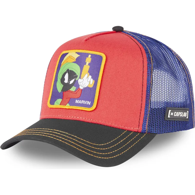 mutzen-gebogen-rot-snapback-marvin-der-marsianer-looney-tunes-von-capslab