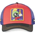 cappello-trucker-rosso-blu-e-nero-marvin-il-marziano-loo7-ma2-looney-tunes-di-capslab