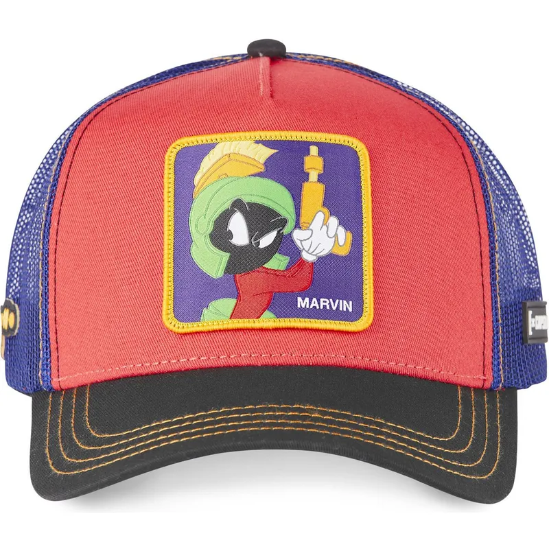 mutzen-gebogen-rot-snapback-marvin-der-marsianer-looney-tunes-von-capslab