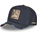 capslab-looney-tunes-coyote-loo8-coy1-denim-marineblaue-curved-cap
