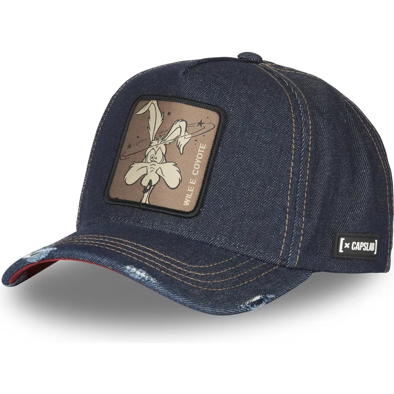 mutzen-gebogen-marineblau-snapback-kojote-looney-tunes-von-capslab
