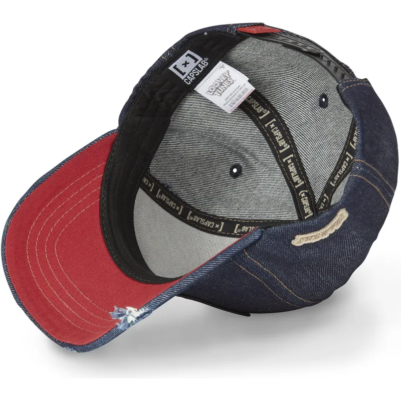 mutzen-gebogen-marineblau-snapback-kojote-looney-tunes-von-capslab