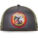 cappello-trucker-piatto-grigio-e-verde-bugs-bunny-e-daffy-duck-loo8-rin-looney-tunes-di-capslab