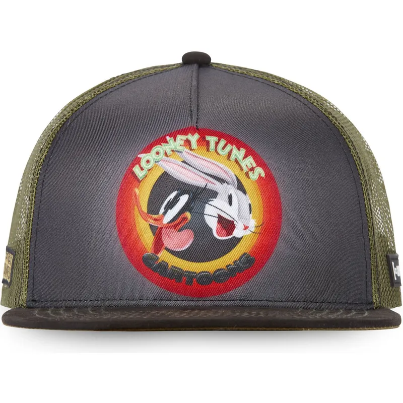 cappelli-piatta-grigio-snapback-bugs-bunny-e-paperino-looney-tunes-di-capslab