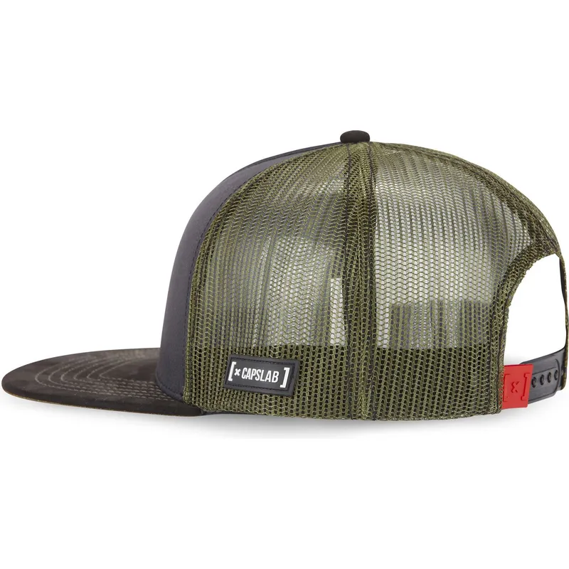 mutzen-flach-grau-snapback-bugs-bunny-und-daffy-duck-looney-tunes-von-capslab