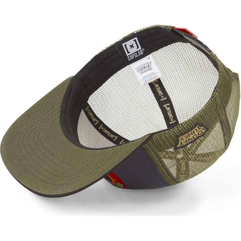 mutzen-flach-grau-snapback-bugs-bunny-und-daffy-duck-looney-tunes-von-capslab