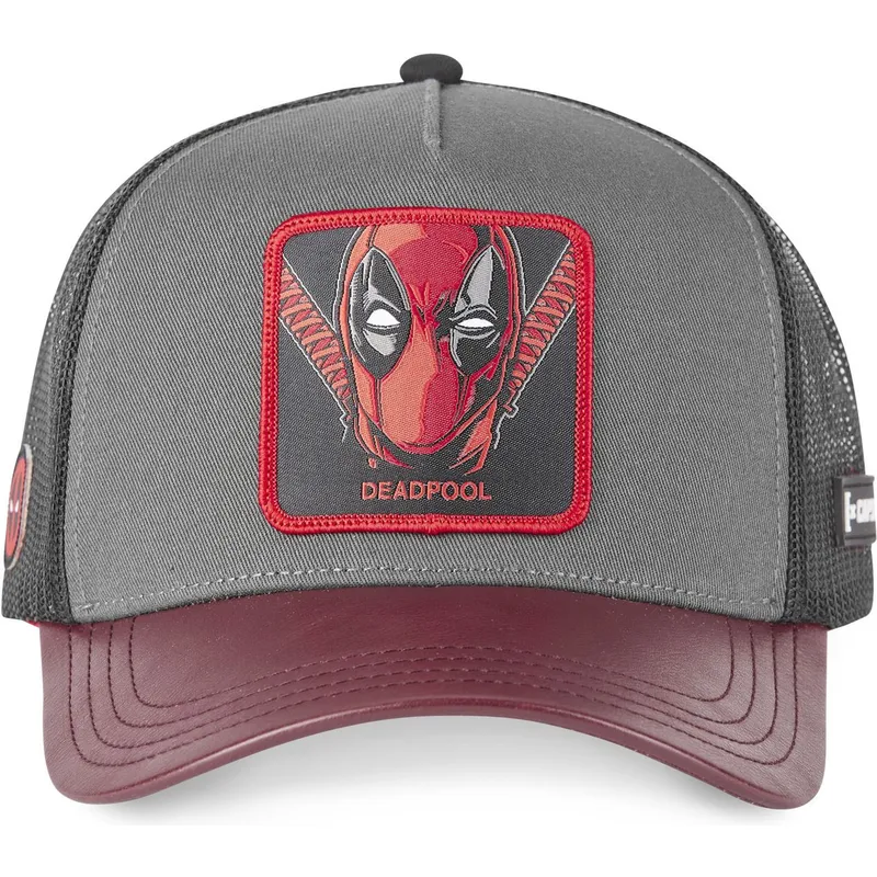 mutzen-gebogen-grau-snapback-deadpool-marvel-comics-von-capslab mutzen-gebogen-grau-snapback-deadpool-marvel-comics-von-capslab