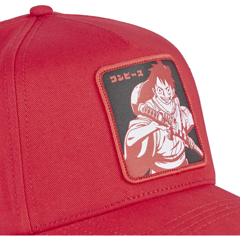 cappelli-curva-rosso-snapback-monkey-d-luffy-one-piece-di-capslab cappelli-curva-rosso-snapback-monkey-d-luffy-one-piece-di-capslab