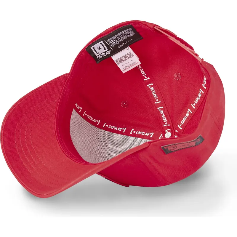 cappelli-curva-rosso-snapback-monkey-d-luffy-one-piece-di-capslab cappelli-curva-rosso-snapback-monkey-d-luffy-one-piece-di-capslab