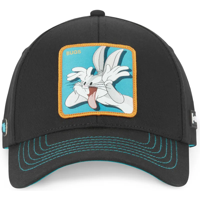 schwarze-verstellbare-curved-cap-bugs-bunny-bu3-looney-tunes-von-capslab