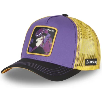 Capslab Dick Dastardly SAT4 Wacky Races lilla, gul og sort trucker-kasket