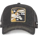 cappello-trucker-nero-denim-coyote-loo8-coy2-looney-tunes-di-capslab