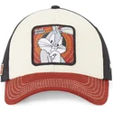 cappellino-curvo-beige-nero-e-rosso-bugs-bunny-loo8-bu1-looney-tunes-di-capslab