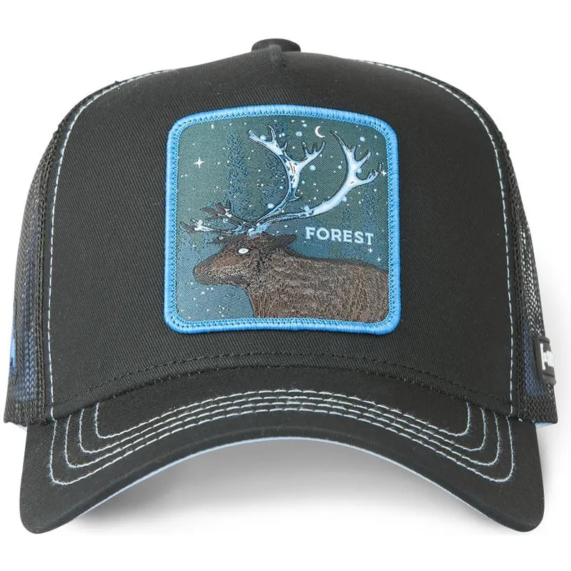 gorra-trucker-sort-hjort-forest-cas2-for1-beasts-fra-capslab