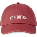 cappellino-visiera-curva-rosso-regolabile-dc-r-di-von-dutch