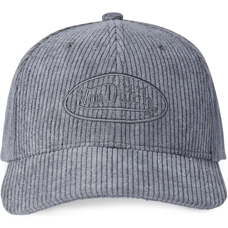 cappello-grigio-curvo-regolabile-vc-gr-di-von-dutch