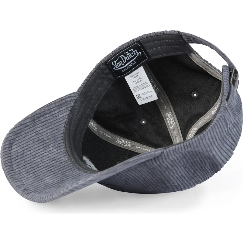 cappello-grigio-curvo-regolabile-vc-gr-di-von-dutch
