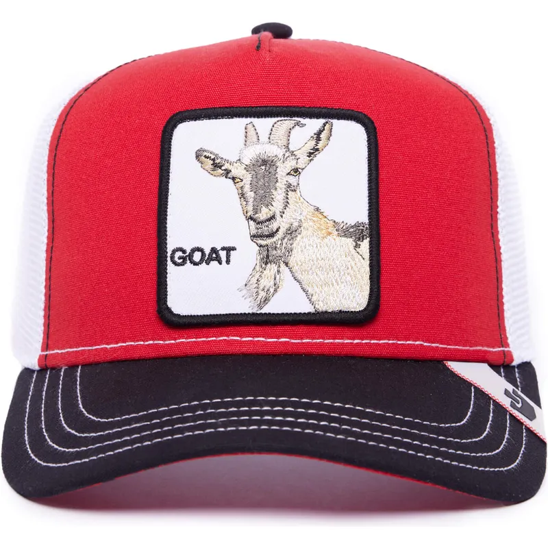 rod-hvid-og-sort-trucker-kasket-ged-goat-mv-butter-the-farm-mvp-fra-goorin-bros