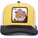 goorin-bros-king-mv-lion-the-farm-mvp-gelbe-weisse-und-schwarze-trucker-kappe-mit-lowenmotiv