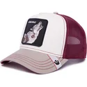 cappello-trucker-bianco-e-granata-lupo-lone-wolf-mv-howler-the-farm-mvp-di-goorin-bros