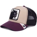 gorra-trucker-beige-y-violeta-pantera-mv-panther-the-farm-mvp-de-goorin-bros