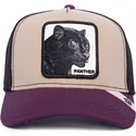 gorra-trucker-beige-y-violeta-pantera-mv-panther-the-farm-mvp-de-goorin-bros