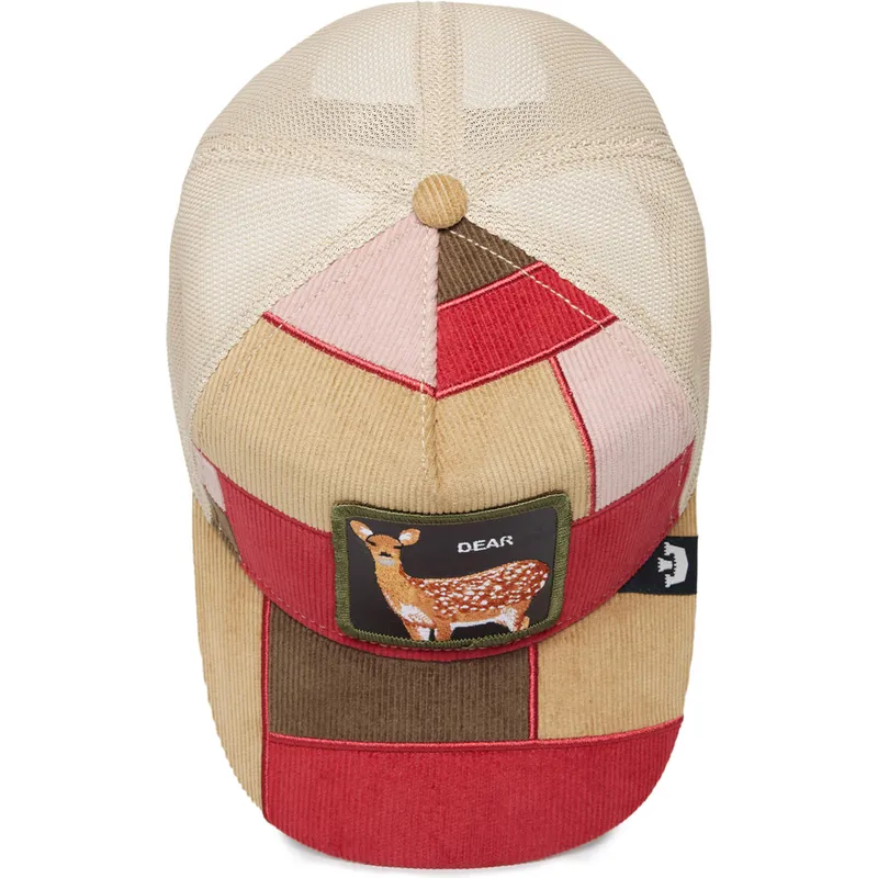 cappellino-trucker-multicolore-cervo-dear-letter-opener-the-farm-patchwork-di-goorin-bros