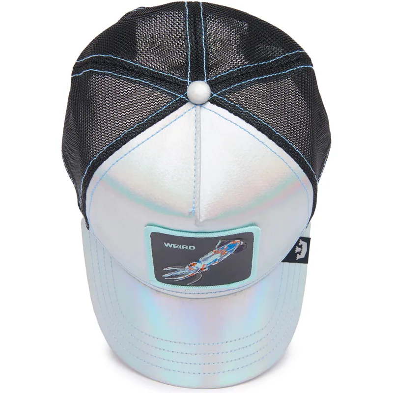 szara-i-czarna-czapka-trucker-z-kalamarnica-weird-go-way-out-there-the-farm-deep-sea-od-goorin-bros