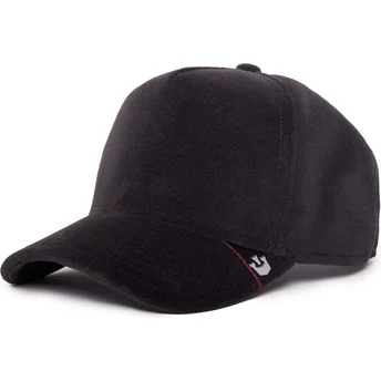 cappellino-trucker-nero-velour-blank-di-goorin-bros