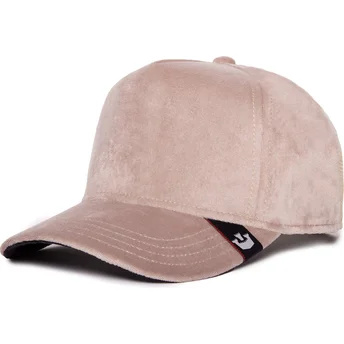 Gorra trucker beige Velour Blank The Farm di Goorin Bros.