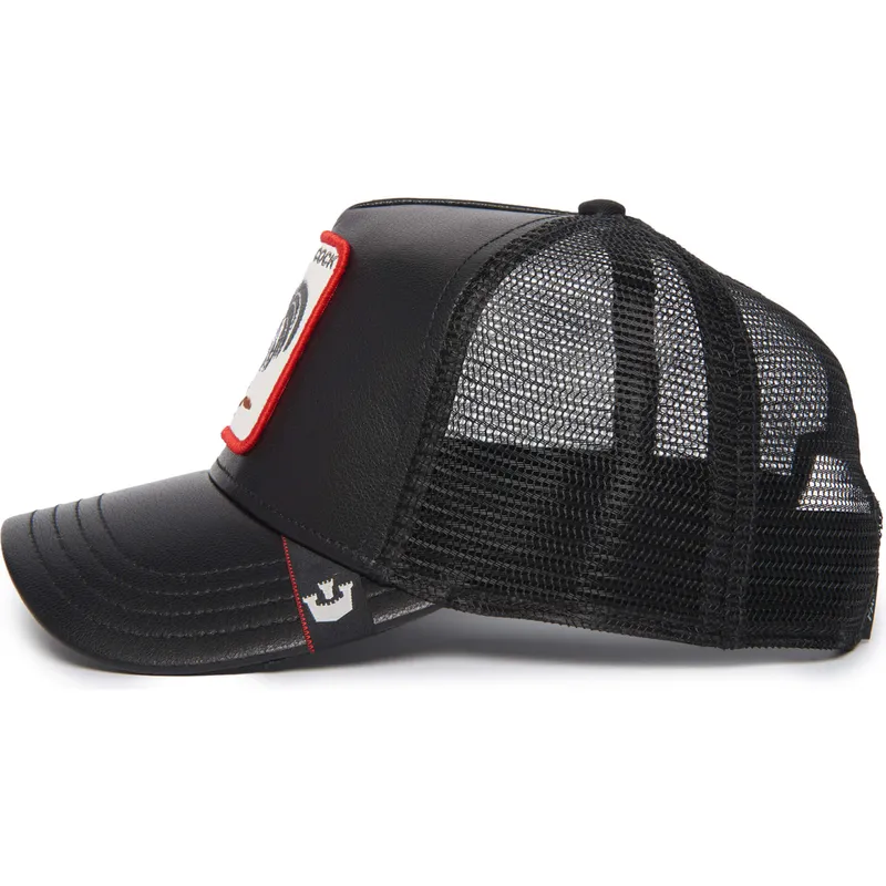 goorin-bros-svart-truckerkeps-med-tupp-cock-will-prevail-the-farm-leather