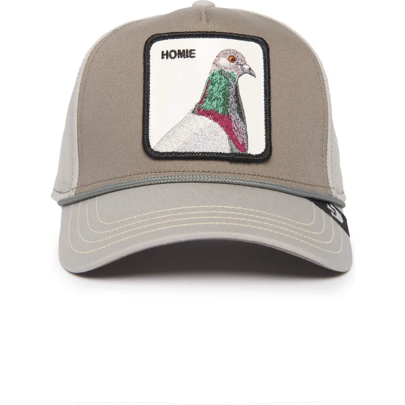 szara-czapka-z-zakrzywionym-daszkiem-snapback-homie-pigeon-100-the-farm-all-over-canvas-od-goorin-bros