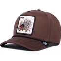 goorin-bros-prick-porcupine-100-the-farm-all-over-canvas-snapback-braun-kurve-kappe-puerco-espin