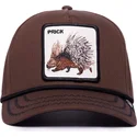goorin-bros-prick-porcupine-100-the-farm-all-over-canvas-snapback-braun-kurve-kappe-puerco-espin