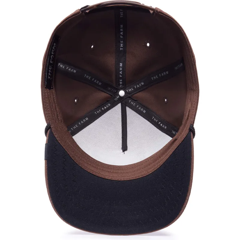 cappellino-visiera-curva-marrone-snapback-porcospino-prick-porcupine-100-the-farm-all-over-canvas-di-goorin-bros