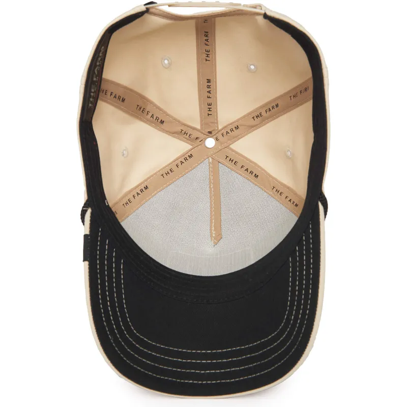 bojd-beige-snapback-keps-med-tupp-cock-rooster-100-the-farm-all-over-canvas-fran-goorin-bros