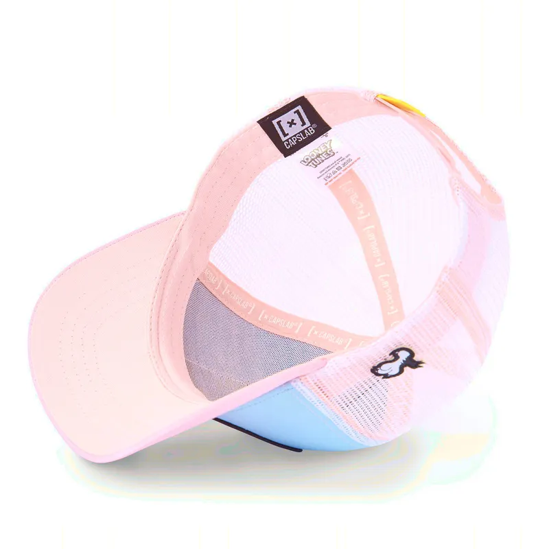 mutzen-gebogen-blau-snapback-tweety-looney-tunes-von-capslab