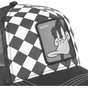 cappellino-trucker-nero-e-bianco-daffy-duck-loo8-daf1-looney-tunes-di-capslab