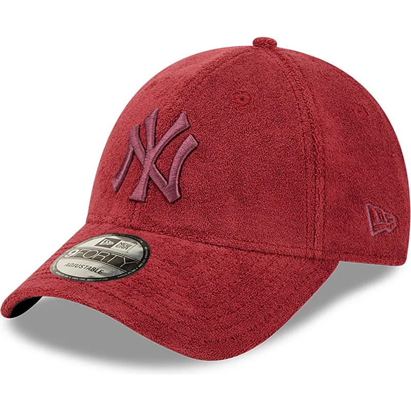 cappelli-curva-rosso-cinghia-regolabile-9forty-towelling-dei-new-york-yankees-mlb-di-new-era cappelli-curva-rosso-cinghia-regolabile-9forty-towelling-dei-new-york-yankees-mlb-di-new-era