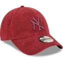 mutzen-gebogen-rot-verstellbares-band-9forty-towelling-der-new-york-yankees-mlb-von-new-era