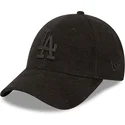 mutzen-gebogen-schwarz-verstellbares-band-9forty-towelling-der-los-angeles-dodgers-mlb-von-new-era