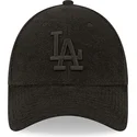 cappellino-curvo-nero-regolabile-con-logo-nero-9forty-towelling-dei-los-angeles-dodgers-mlb-di-new-era