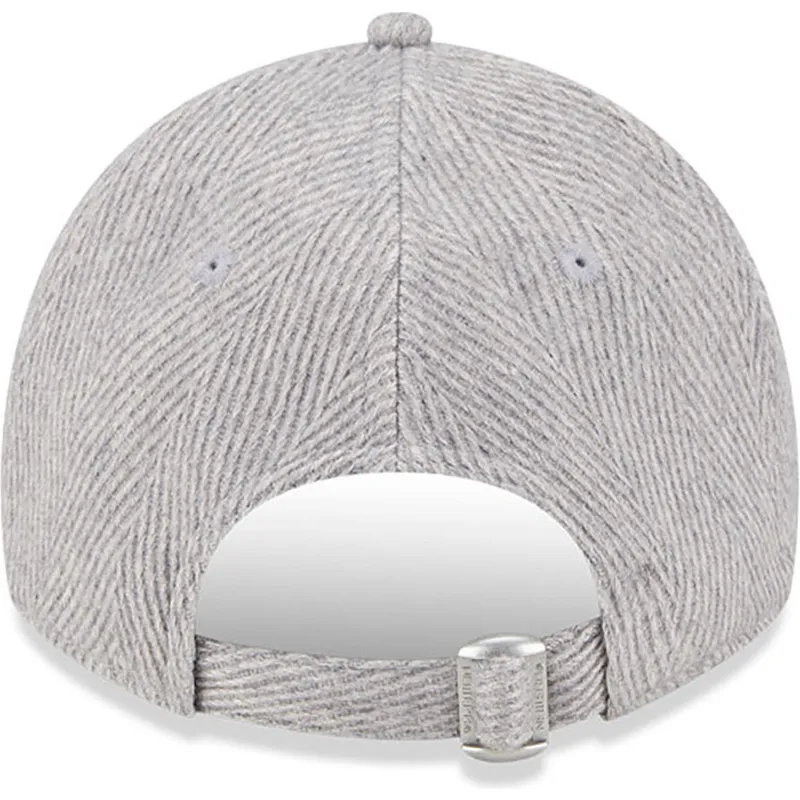 cappellino-grigio-curvo-regolabile-9twenty-herringbone-dei-new-york-yankees-mlb-di-new-era