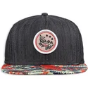 snapback-nero-a-visiera-piatta-koi-linen-di-djinns