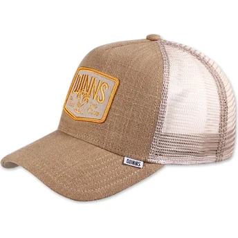 Καφέ καπέλο trucker Hippy Canvas HFT της Djinns