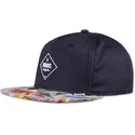 djinns-snapback-morkbla-platt-keps-rubber-aztek