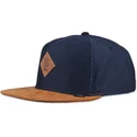 djinns-honey-knit-snapback-blu-navy-e-marrone-con-visiera-piatta