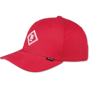 Gorra curva roja ajustable Brushed Twill TrueFit 2.0 de Djinns