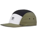 gorra-plana-blanca-negra-y-verde-ajustable-puffy-nylon-de-djinns